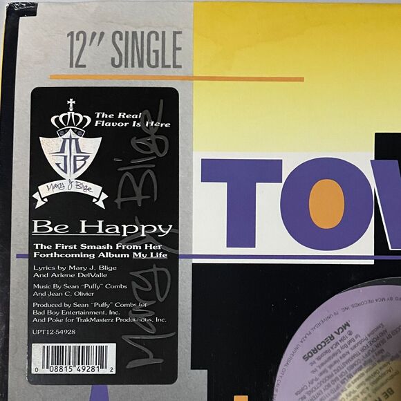 Mary J. Blige Be Happy 1994 Vinyl Record Maxi-Single Uptown Records GOOD CONDIT - Picture 2 of 4